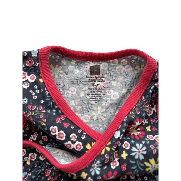 Tea Collection Floral Wrap Tunic Size 3 - Picture 3 of 3